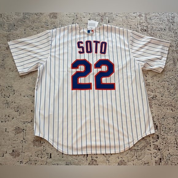 Nike Other - Nike Authentic New York Mets Juan Soto #22 Pinstripe MLB Jersey Mens Sz: XXL